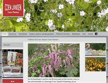 Tablet Screenshot of coenjansenvasteplanten.nl